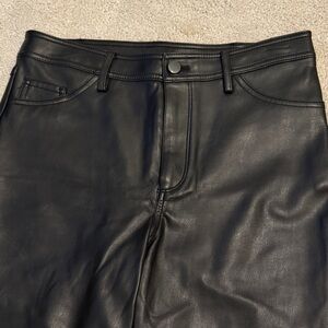 Halogen Black Faux Leather Pants